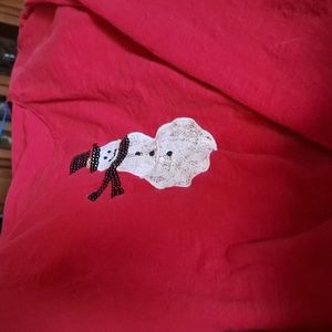 Cutesy snowman long-sleeved tee